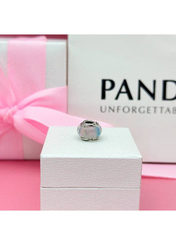 Срібна Намистина Пандора "Різнокольорове муранське скло та вигнуте пірʼячко" 792577C00 Kabluchka (355344211)