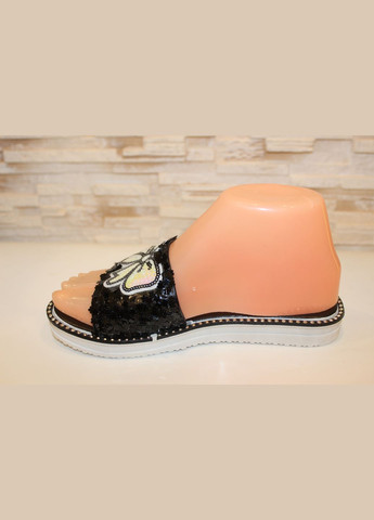 Шльопанці жіночі літні чорні No Brand Шльопанці літні жіночі (329889993)