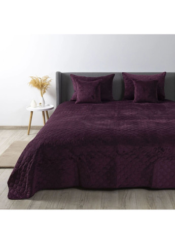 Евро покрывало 240*260 см велюровое гипоаллергенное Бордовое (24600240260) ТЕП (364100118)