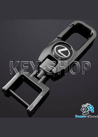 Брелок для ключа Lexus (Лексус), (чорний хром), з карабіном М 1147 Opel (315494242)