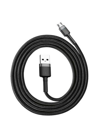 Кабель Cafule Cable USB for Micro 2.4A 1 м Gray/Black (CAMKLF-BG1) Baseus (333031889)