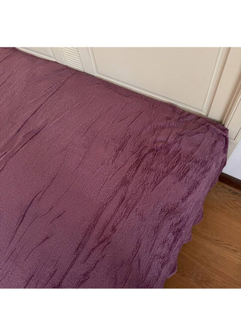 Плед-покривало флісовий євро 200х230 темно-бузковий ODN3 Colorful Home (366959108)