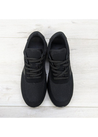 Черные демисезонные мужские кроссовки текстильные сетка Bromen