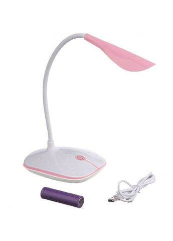 Акумуляторна настільна лампа JX 88O c USB зарядкою Рожевий (2104618723) No Brand (368576317)