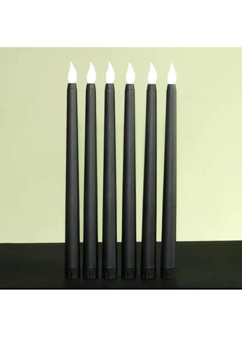 Набор Led свечей черных 6 шт.(2*ААА батарейки) No Brand (309028849)