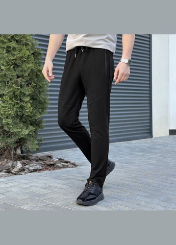 Черные повседневный демисезонные прямые брюки Pobedov