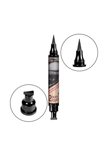 Підводка-маркер для повік Qiaoanna зі штампом 2в1 чорна 5 г Huda Beauty (367991055)