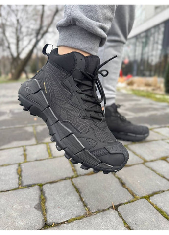 КРОССОВКИ ЖЕНСКИЕ REEBOK ZIG KINETICA 2,5 EDGE BLACK GORE-TEX WINTER TERMO РИБОК ЗИГ КИНЕТИКА No Brand чёрные демисезоны (367176405)