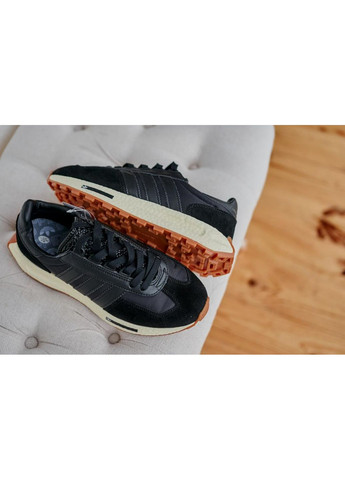 Чорні Осінні кросівки чоловічі adidas retropy e5 core black адідас ретропи е5 No Brand