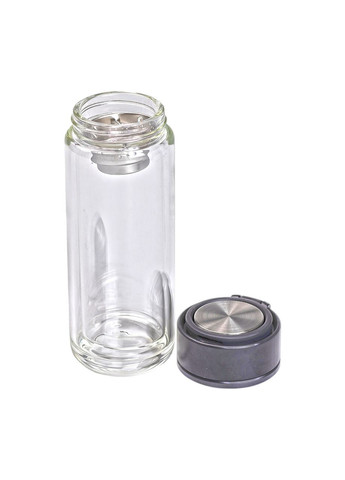 Термос скляний з подвійними стінками та ситечком 330 мл Yiwu (360455083)