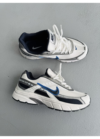 Белые демисезонные кроссовки мужские nike initiator white / gray / blue gore-tex найк инитатор No Brand