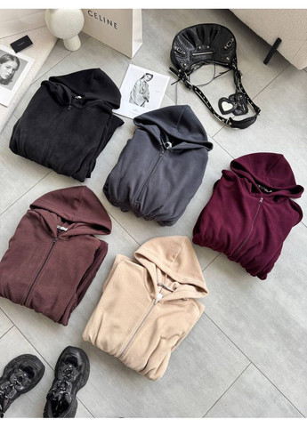 Жіночий комбінезон No Brand комбінезон-брюки однотонний бордовий повсякденний, кежуал фліс