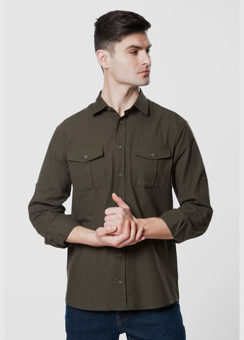 Сорочка чоловіча хакі Arber safari shirt (282960135)