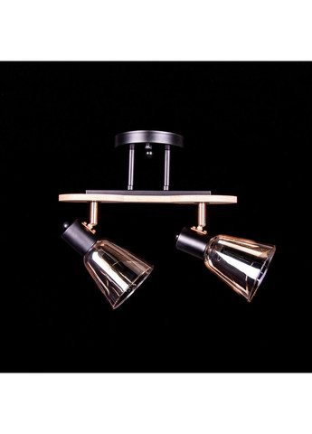 Люстра на 2 лампочки N5112/2/BK+WOOD, L425*W245*H270 No Brand (352230166)