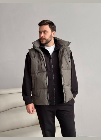 Комплект жилетка смірий графіт Easy + костюм Pull без капюшону чорний No Brand (329995295)