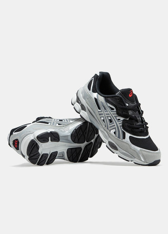 Серые демисезонные кроссовки мужские asics gel-nyc grey black | асикс гель-нюк серые черные No Brand