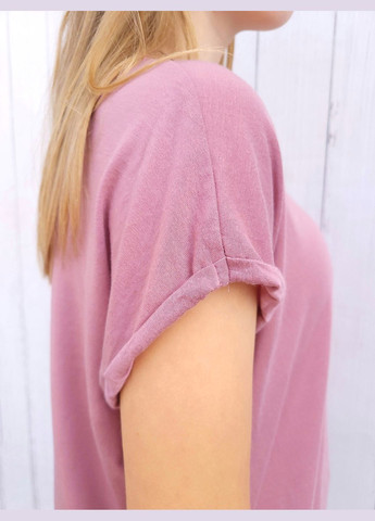 Розовая демисезон футболка женская oversize однотонная Vero Moda
