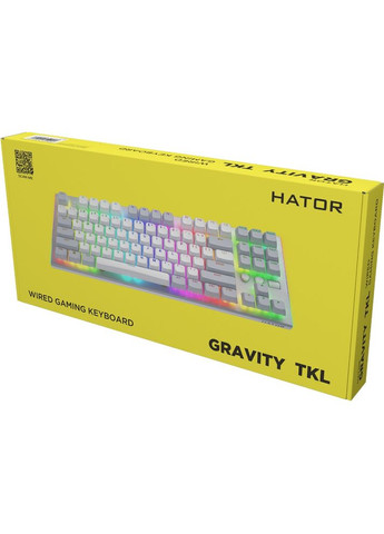 Клавиатура Gravity TKL Orange White (HTK561) Hator (329194325)