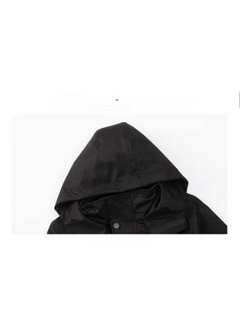 Чорна зимня дитяча зимова куртка подовжена для дівчинки куртка-пальто BabyStyle