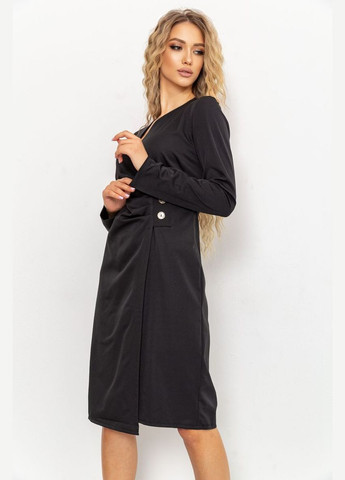 Чорна сукня, колір чорний, 176r1050 Ager