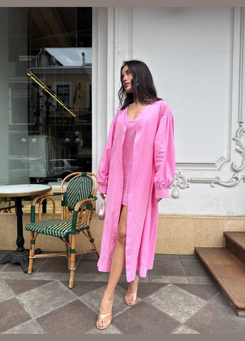 Рожева повсякденний сукня No Brand однотонна