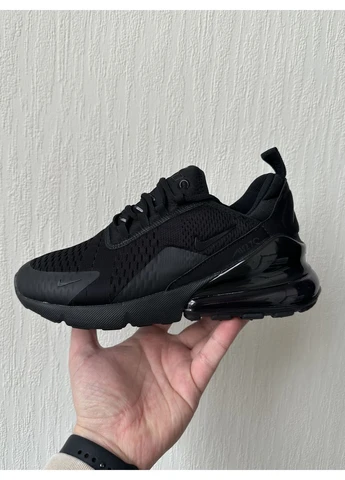 Черные демисезонные кроссовки мужские nike air max 270 black найк аир макс 270 черные No Brand