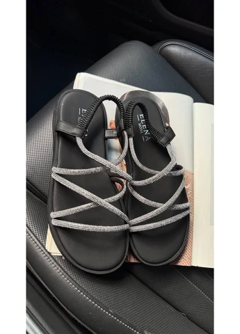 Стильні жіночі босоніжки з камінчиками 41 No Brand (395971632)
