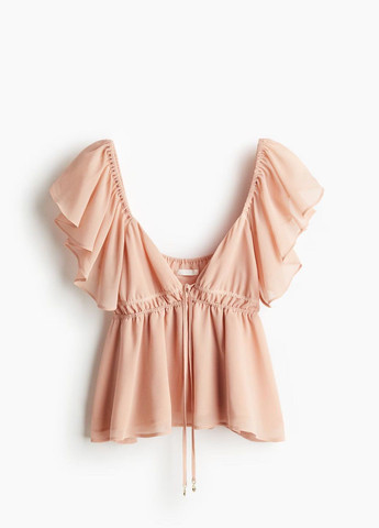 Персиковая блузка H&M