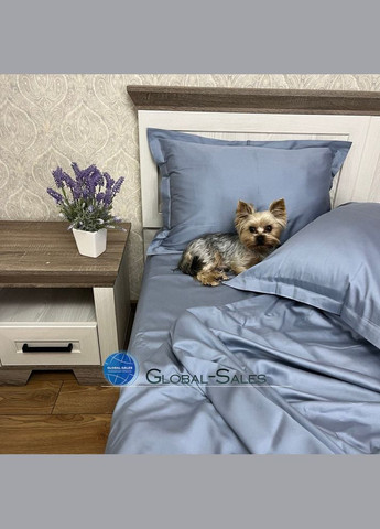 Комплект Tencel Полуторний Mix Сіро-блакитний PREMIUM Евкаліптове Волокно Туреччина Calipse 160*220см Calipso (308071602)