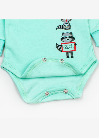 М'ятний літній набір кольору ментол для дитини боді та штани від трьох місяців єнотики ментол dexter's