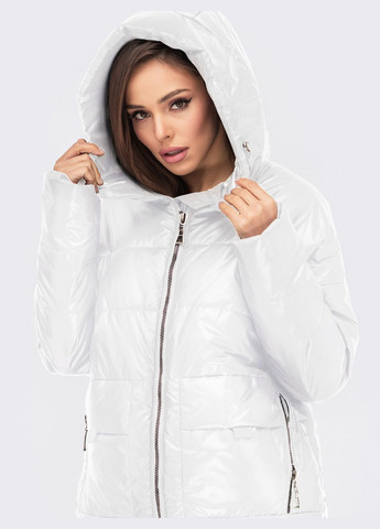 Біла демісезонна куртка демісезонна Modniy OAZIS