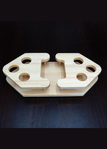 Підставка для чарок з дерева Тадео 40 бланже (НБС-400601) No Brand (327847357)