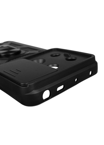 Чохол для Redmi Note 13 Pro 5G броньований з кільцем зі шторкою на сяомі редмі нот 13 про 5г чорний rg1 Xiaomi (366023315)