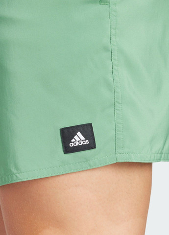 Мужские зеленые спортивные плавательные шорты solid clx short-length adidas