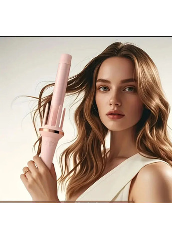 Автоматическая плойка LUNI 28 мм розовая плойка для локонов с ионизацией и турмалиновым покрытием No Brand (372992575)