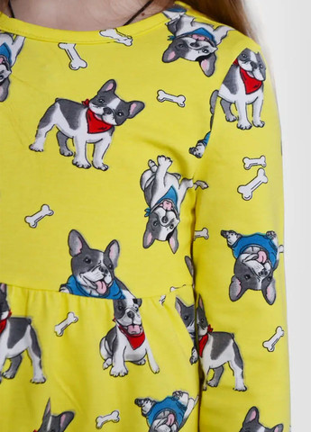 Жёлтое платье для девочки Роза (325220098)