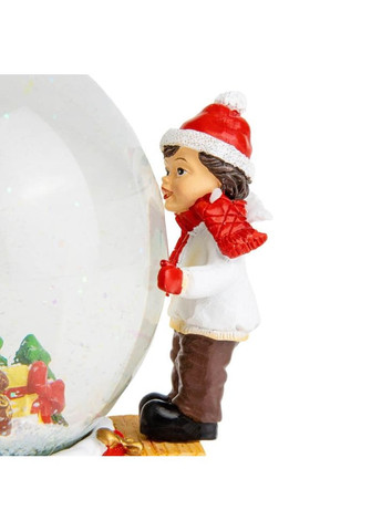 Фигурка снежный шар Новогоднее чудо 14х15х18 см на батарейках 16016-026 Lefard (346528877)