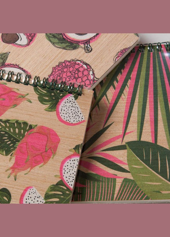 Блокнот "Лічі" із модифікованої деревини 12201-KR формат А5 на пружині No Brand (330602059)