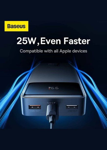 Портативна батарея — зовнішній акб Bipow Fast charge Power bank 20000 mAh 25w PPBD020301 Baseus (293345942)