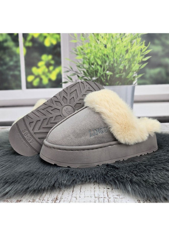 Серые тапочки домашние Fashion