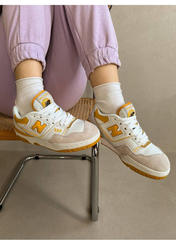 КРОСІВКИ ЖІНОЧІ NEW BALANCE 550 YELLOW НЬЮ БЕЛАНС 550 No Brand бежеві демісезони (367168134)