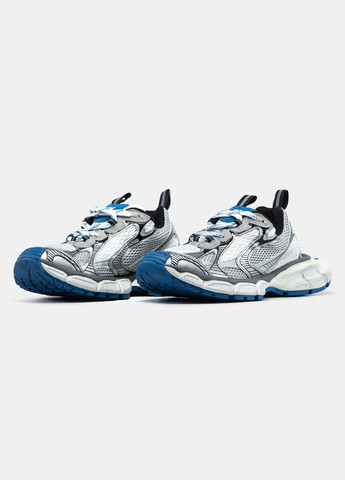 Сірі Осінні кросівки чоловічі і жіночі balenciaga 3xl grey blue | баленсіага 3хл сірі сині No Brand