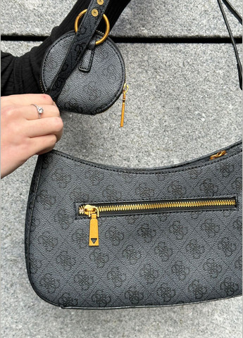 Жіноча сумка багет GUESS сіра No Brand (302973218)