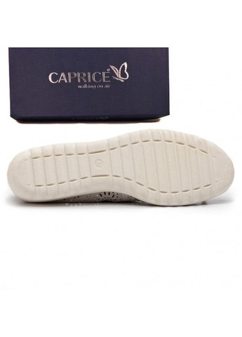 Caprice Натуральные перфорированные туфли на танкетке серого цвета,, Германия лодочки серый з натуральная кожа, — лето (303356688)