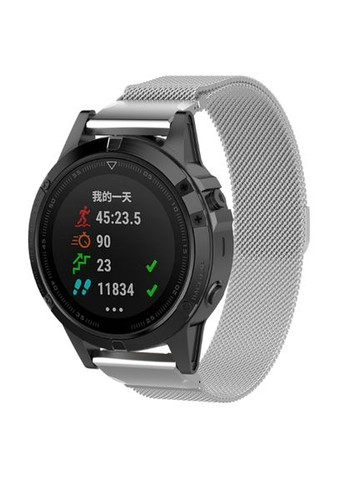 Ремешок Milanese Magnetic для Garmin 22 mm Silver (ARM85719) ArmorStandart (343049960)