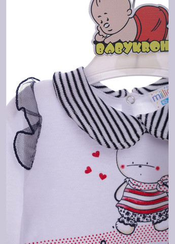 Красное платье с длинным рукавом трикотажное морячка красный 74 см (36941) BABYKROHA (323469651)