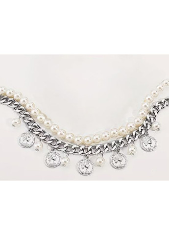 Стильне жіноче Кольє Намисто 2 незалежних кольє No Brand (370625939)