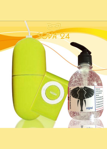 Беспроводное виброяйцо с вагинальным лубрикантом 7.2*3 см Голубое No Brand (340914583)