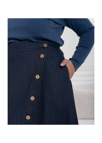 Темно-синяя повседневная юбка Liton
