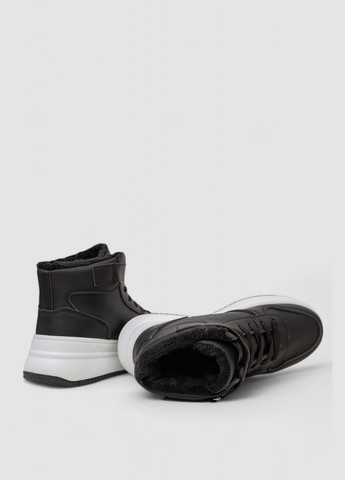 Кросівки жіночі зимові на хутрі Ager 248RAM04 чорно-білі демісезони (338370544)